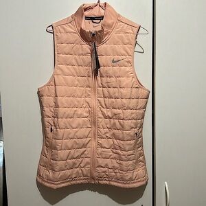 Brand New Nike Women’s Therma-Fit Synthetic Filled Running Vest Pink Large